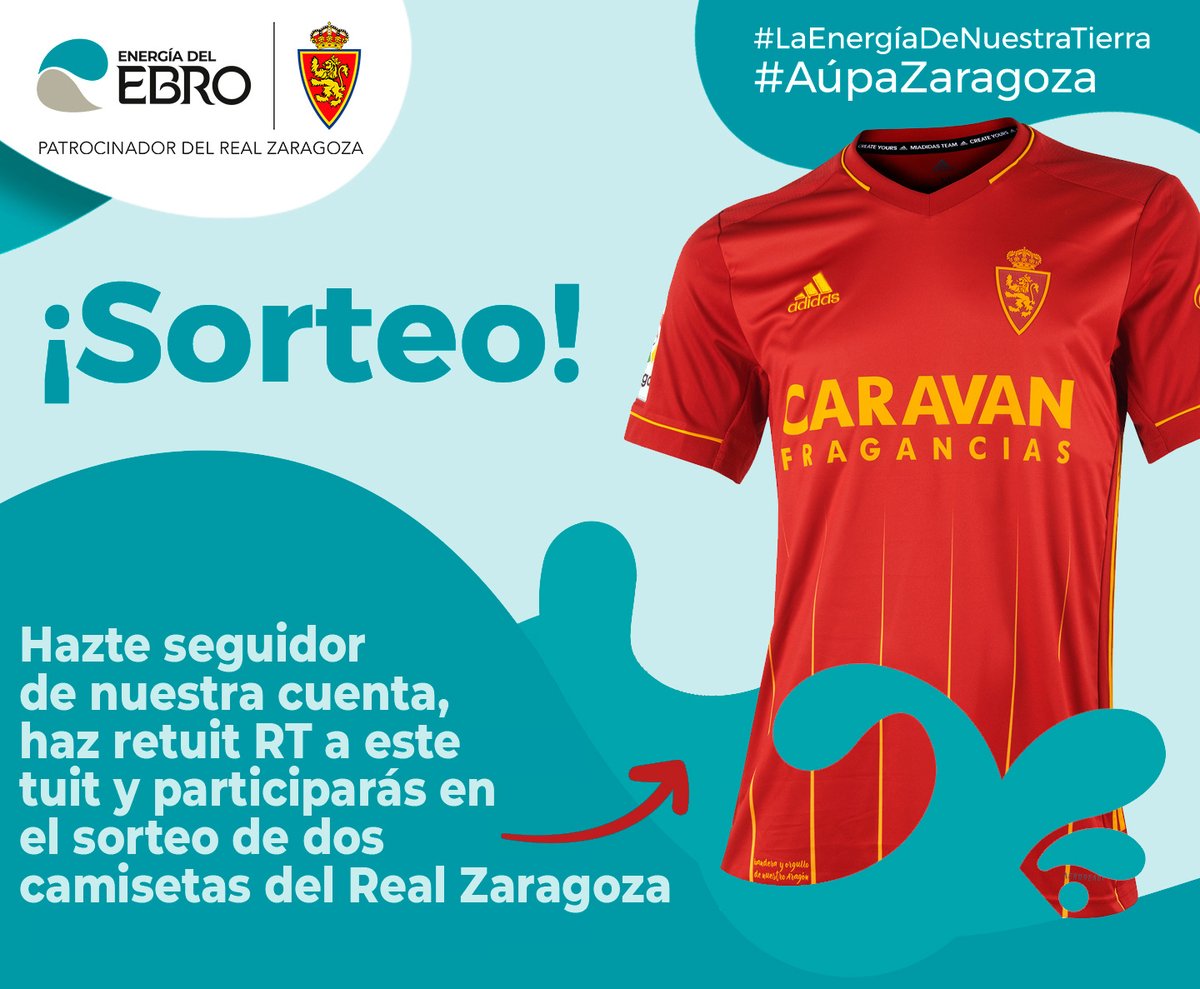 @energiadelebro (@energiadelebro) on Twitter photo ¡MÁS SORTEOS! Hazte seguidor de nuestra cuenta de Twitter, haz RT a este tuit y participarás en el sorteo de dos camisetas OFICIALES del <a href="/RealZaragoza/">Real Zaragoza</a>
Imprescindible ser seguidor y hacer RT antes del inicio del partido ante el CD Tenerife
¡¡¡SUERTE A TODOS!!! ¡MÁS SORTEOS! Hazte seguidor de nuestra cuenta de Twitter, haz RT a este tuit y participarás en el sorteo de dos camisetas OFICIALES del <a href="/RealZaragoza/">Real Zaragoza</a>
Imprescindible ser seguidor y hacer RT antes del inicio del partido ante el CD Tenerife
¡¡¡SUERTE A TODOS!!!