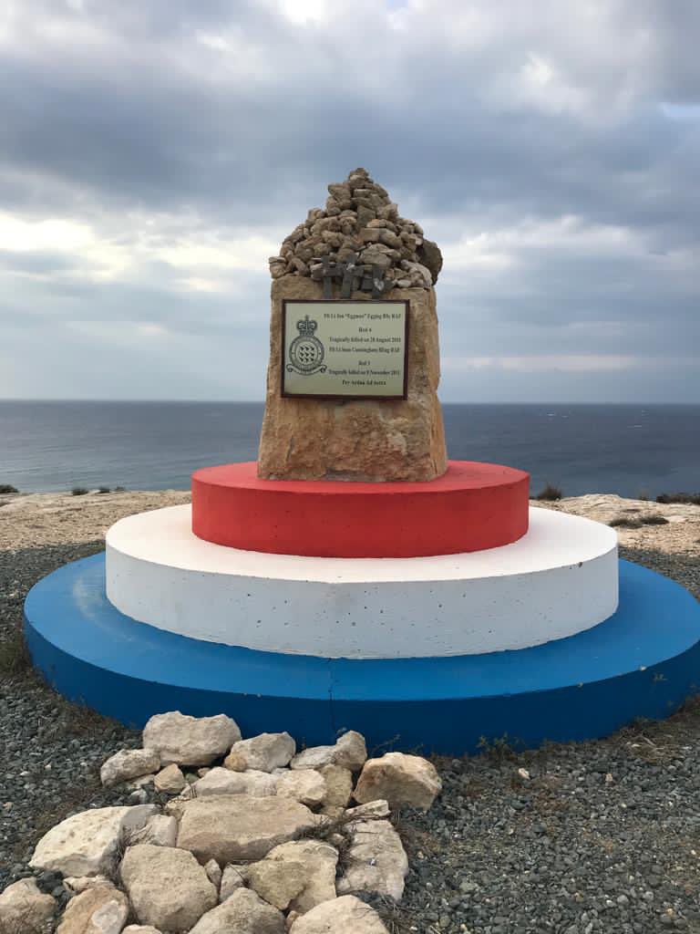 Today at Akrotiri we had the chance to remember and reflect during our Remembrance Sunday ceremony. The date is even more poignant for me as I went to pay my respects to a good friend whose memorial has a great view from the cliffs. <a href="/bfcyprus/">BFCyprus</a> #Remembrance2020