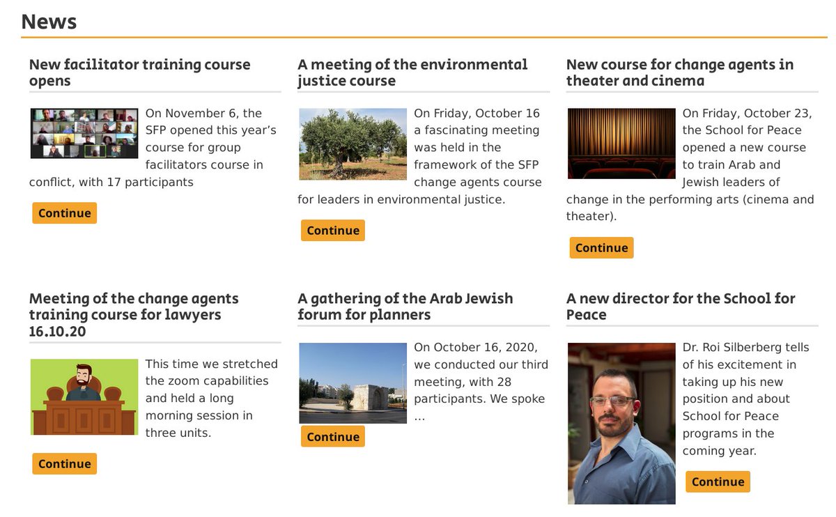 As the academic year got under way, the School for Peace, has been very busy. See our news page for all the latest.
sfpeace.org/news/