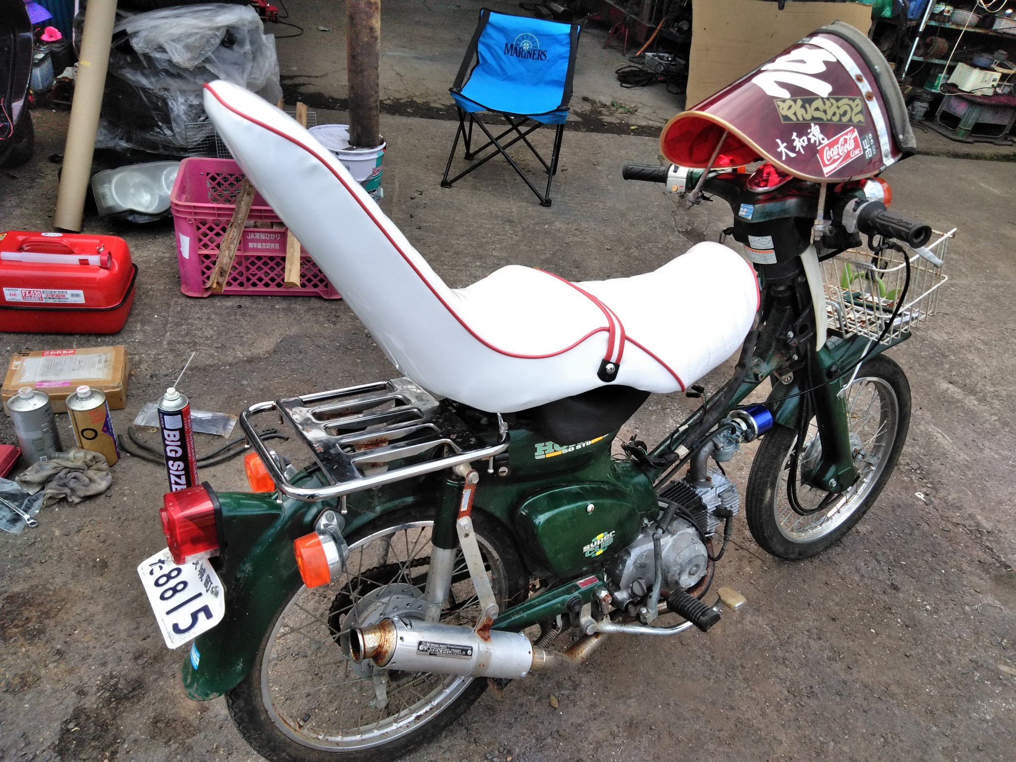 当時物珍品ダックス墓石三段シートシャリー3段暴走族旧車會