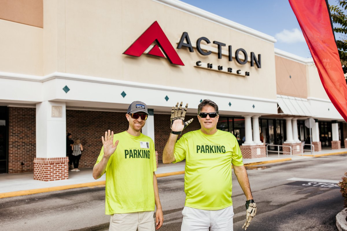 Our parking team is ready for this morning 👋 We can't wait to worship together across our cities as one church!