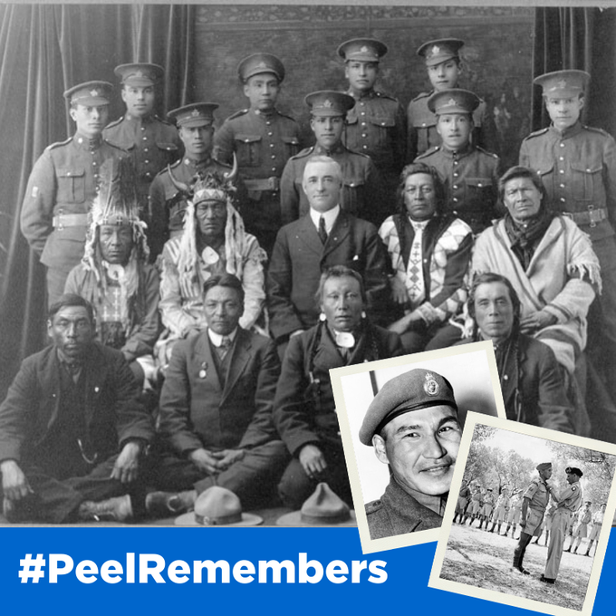 Today on #IndigenousVeteransDay, we remember and honour the vast contributions of the First Nations, Métis, and Inuit Peoples of Canada for their service and sacrifices they made for our freedom during war. #PeelRemembers <a href="/VeteransENG_CA/">Veterans Affairs CA</a> 

Learn more:  veterans.gc.ca/eng/remembranc…