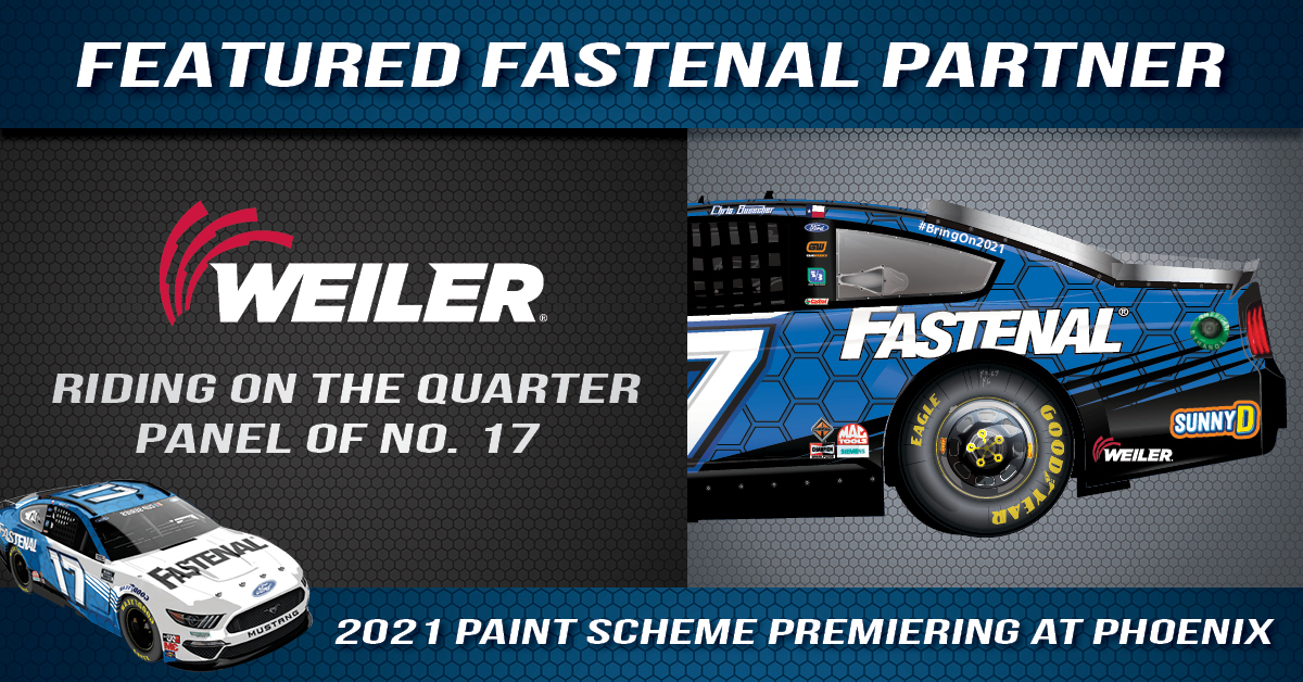 WeilerAbrasives's tweet photo. It's Race Day! Watch the Weiler Logo on the #17 Fastenal car today, Sunday, November 8th, 2020, @ 3:00 PM EST race to win the Season Finale 500 @ Phoenix Raceway. #weilerabrasives #fastenalracing #nascar https://t.co/67yRGyYfSK