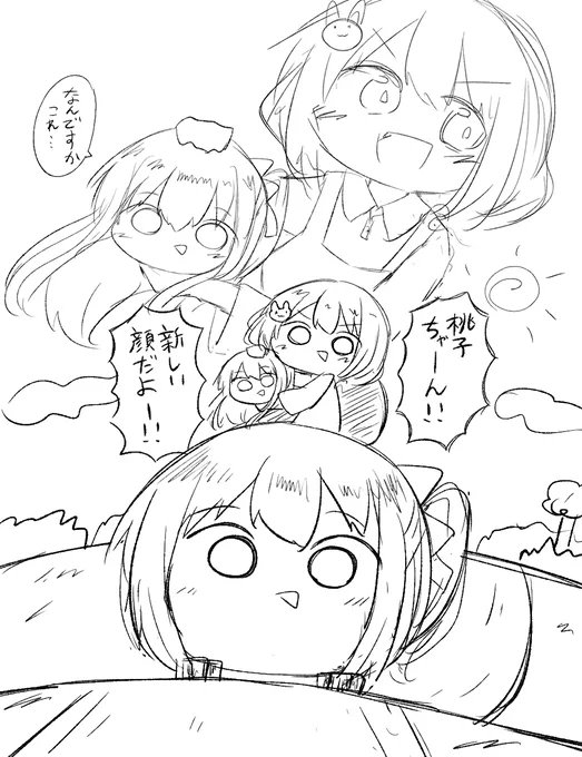 描いてる途中で冷静になった朝比奈桃子ちゃん226の絵 