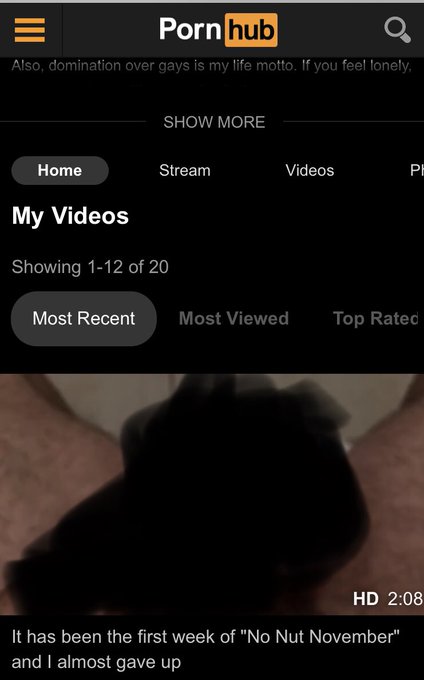 “No return from hard porn”?
I challenge #nonutsnovember and here is my proof I can do it 
???
https://t