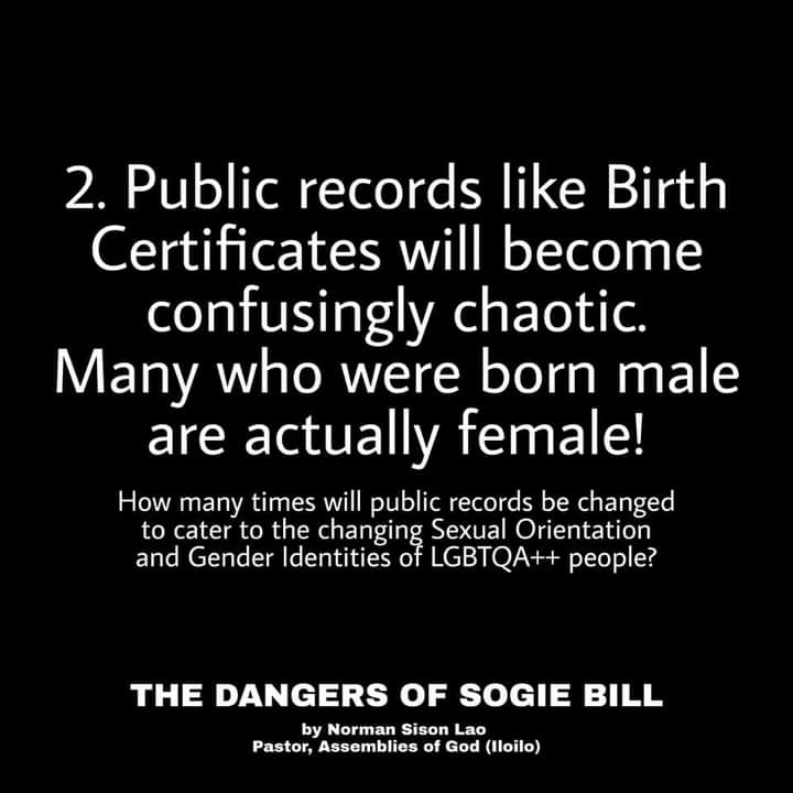 The Dangers of SOGIE BILL (c) Norman Lao  #NoToSogieBill