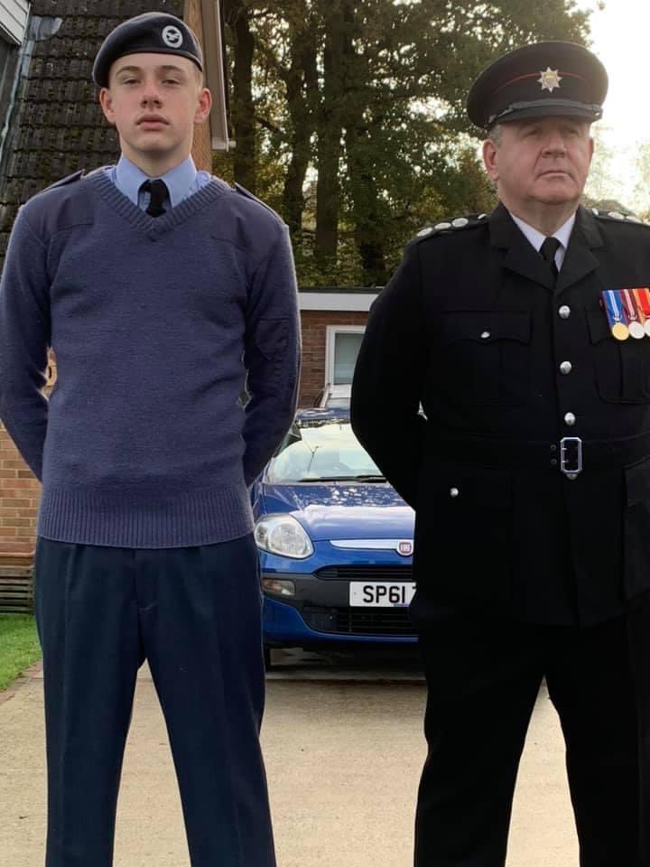 Always an honour and proud moment to pay my respects alongside my son.