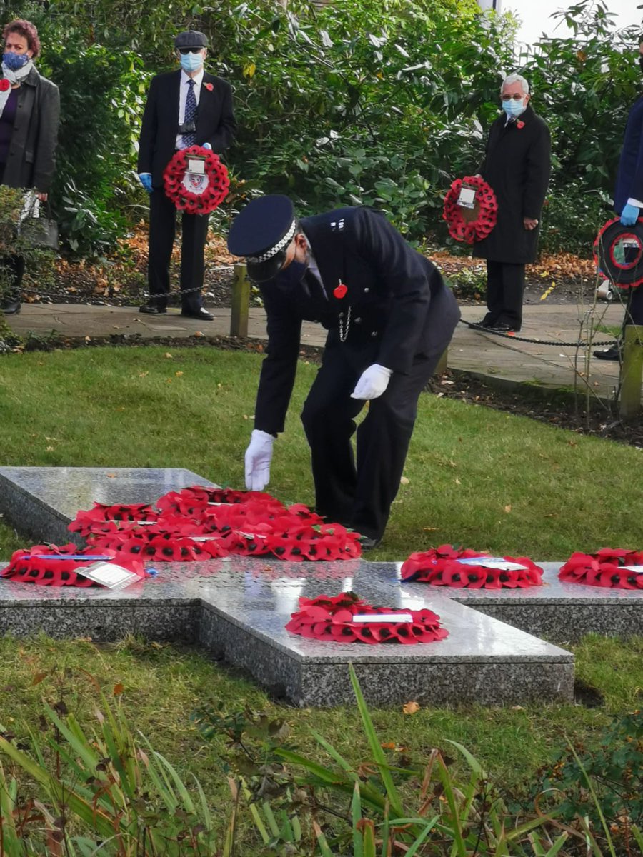 Remembrance Service at Pettswood Memorial Garden. Lest we forget.