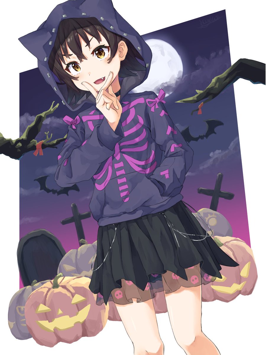 赤城みりあとパーカーの模様にシンパシーを感じる夢見りあむ.the_villain's_nigiht🎃
#デレステ 