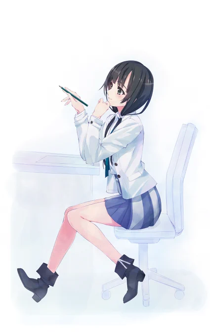 35『絵を描くのって楽しいですよね』SHIROBAKOの安原絵麻さんぽんかんさんの絵好き#SHIROBAKO 