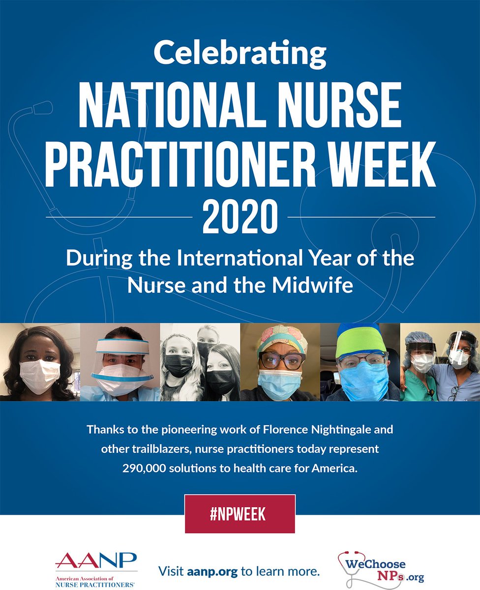 dcassarino's tweet photo. Happy NP Week!  @AANP_NEWS @FLoridaNP @FLNursingBoard @arlene_awright @DrAertker @JanetDNP @JennKuretski @AllisonCarvajal @Sophia_Thomas @AprilKapu @StephenNP @stacia_hays @JLDickensNP @kathleenhaycraf @FrankManoleNP @Loretta1965Ford @LeeMossNP #NPWeek2020 https://t.co/m9QfPWR25V