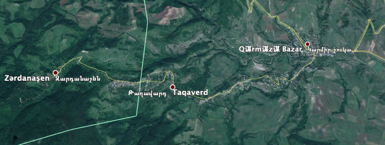 2/ The most alarming situation is in this part of  #NagornoKarabakh. Even before current intense fighting, these villages saw groups of armed people, who - displaced villagers said - killed local civilians and burnt houses.