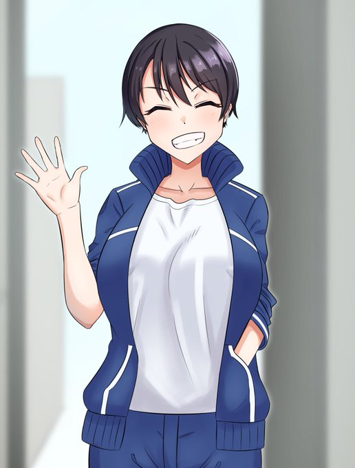 これはせっかくのおっぱいの日なのででっかいおっぱい描いちゃろうと思ったけどどうせならシチュ絵にしたいなと思って前段の絵から描き始めたら案の定おっぱい出すところまでいけなかったボーイッシュ幼馴染の絵です 