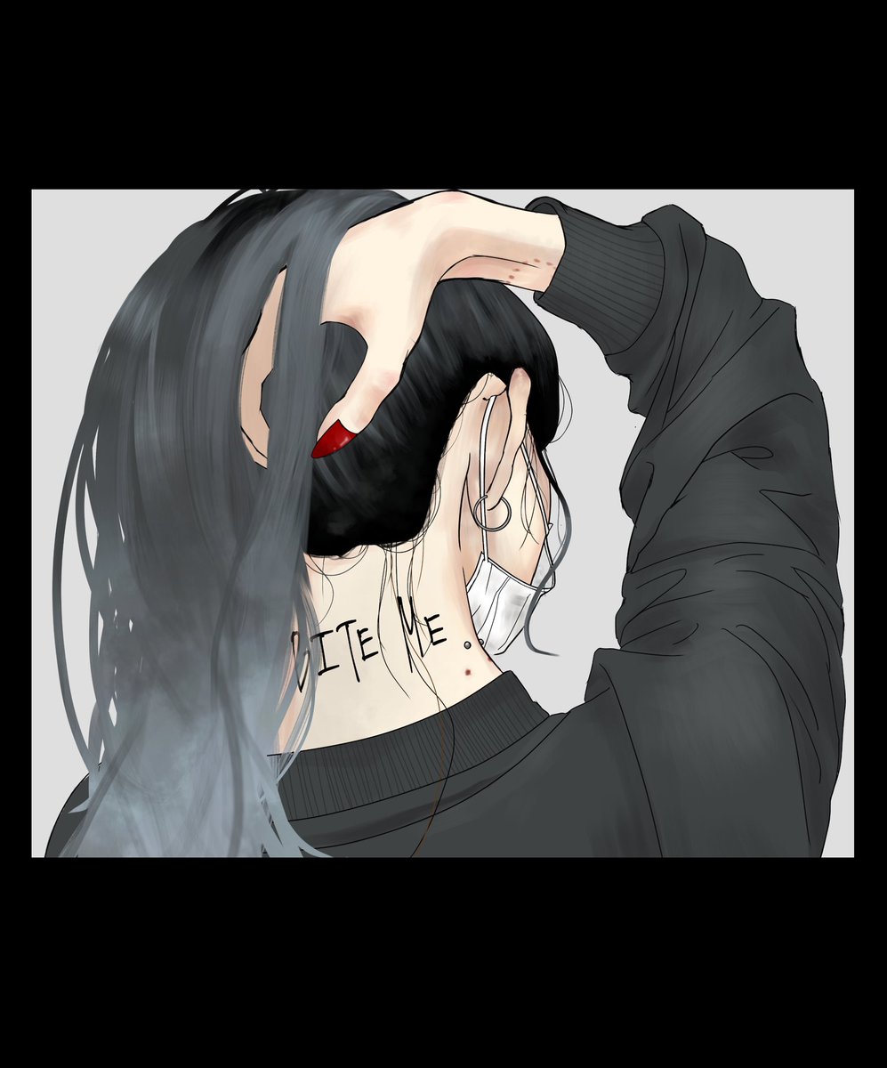 間宮 噛み癖 イラスト好きな人と繋がりたい イラストレーション