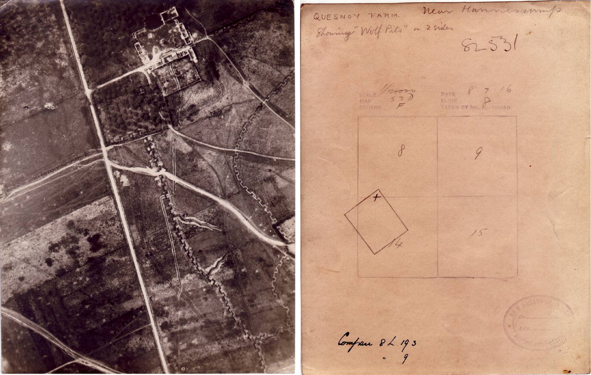 Others show the weirdly orderly shape of trenches from above, cutting through the land like crenellations on a castle wall.