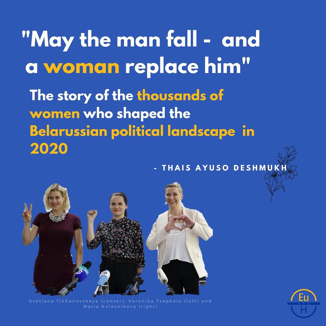 Watch a woman knock the house down and take Belarus by storm. The story is far from over. Go check out European Horizons' News Review to see how Svetlana Tikhanovskaya is giving Belarus back to the people: shorturl.at/hjvRS

 #Belarus #womeninpower #democracy
