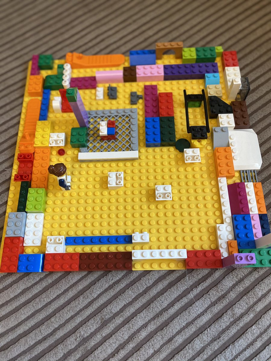 HortonRA's tweet photo. .@OMGitsAliA My 6yr old, Caleb created the Ali-A death run ☠️ from from Lego. He would like to know how many shots it would take u to complete it?!? 😋😎 https://t.co/NngzAHzN4X