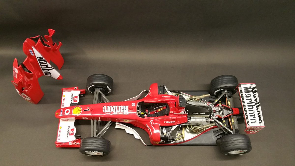 ModelWards's tweet photo. Here are a few photos of the 1/12 Revell F2002 commission build that I have recently finished.

I thought these photos came out pretty well so I thought I'd share them on here. They were sent to me by the customer. 

#commission #revell #art #ferrari #f2002 #scalemodeling https://t.co/Z9VpmFNjuV