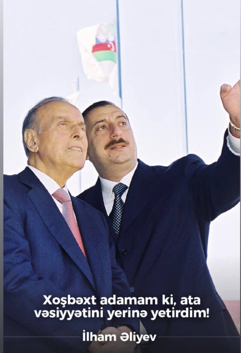 🇦🇿Ulu öndər Heydər Əliyev məktəbinin uğurlu davamçısı Cənab Prezident İlham Heydər oğlu Əliyev, Sizinlə qürur duyuruq !

#MyPresident🇦🇿 #İlhamlaİrəli