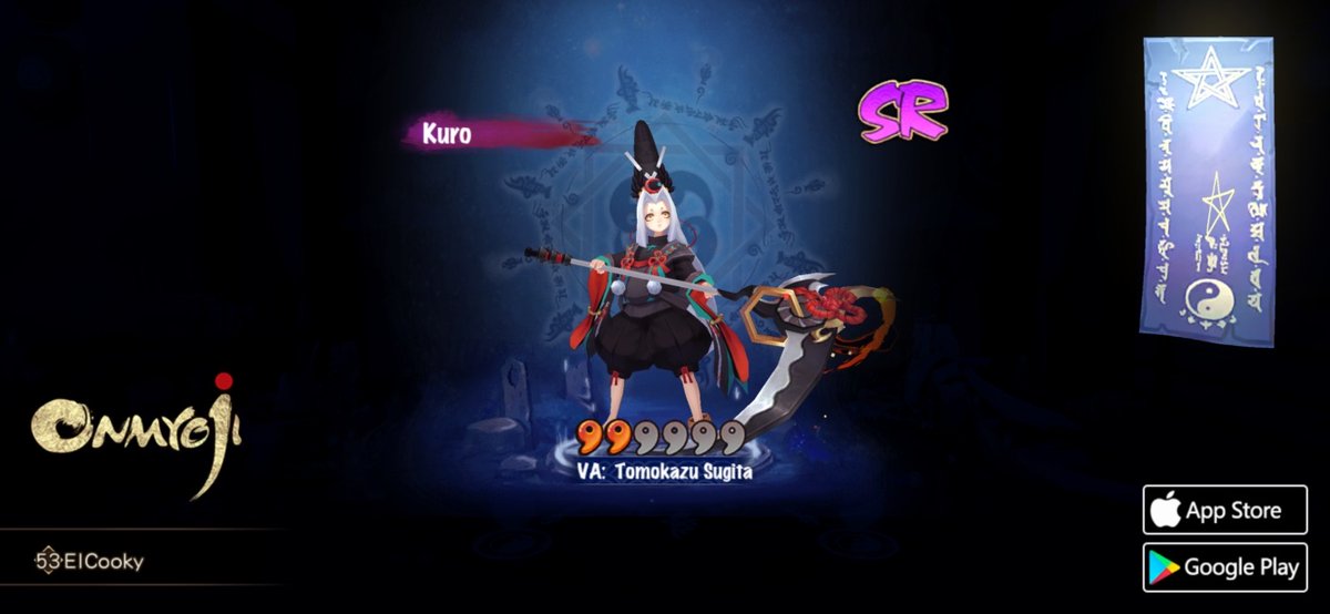 e_lcooky's tweet photo. #Onmyoji# Evil begone! I've summoned the Kuro! https://t.co/CyH73PXGTo