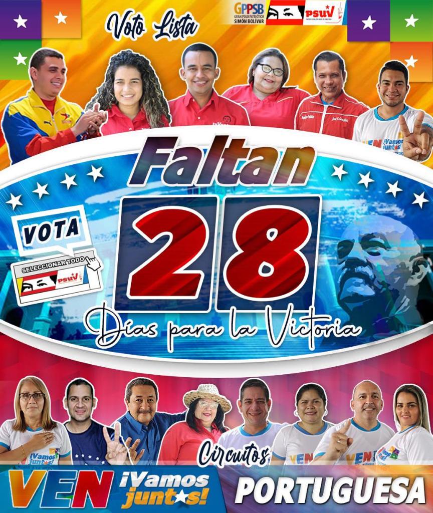#Portuguesa falta poco para el rescate de la Asamblea Nacional ¡¡VEN!! Vamos Juntos y Cambiemos la Asamblea Nacional este 6 de diciembre con nuestros candidatos de la patria. <a href="/NicolasMaduro/">Nicolás Maduro</a> <a href="/dcabellor/">Diosdado Cabello R</a> <a href="/taniapsuv/">Tania Valentina Díaz</a> <a href="/PartidoPSUV/">PSUV</a> <a href="/rodbexa/">Rodbexa</a> <a href="/CCDariovivas/">Comando de Campaña Dario Vivas</a> <a href="/rafaelcalles/">Rafael Calles</a> <a href="/ARGENISPollo/">ARGENIS GARCIA</a>