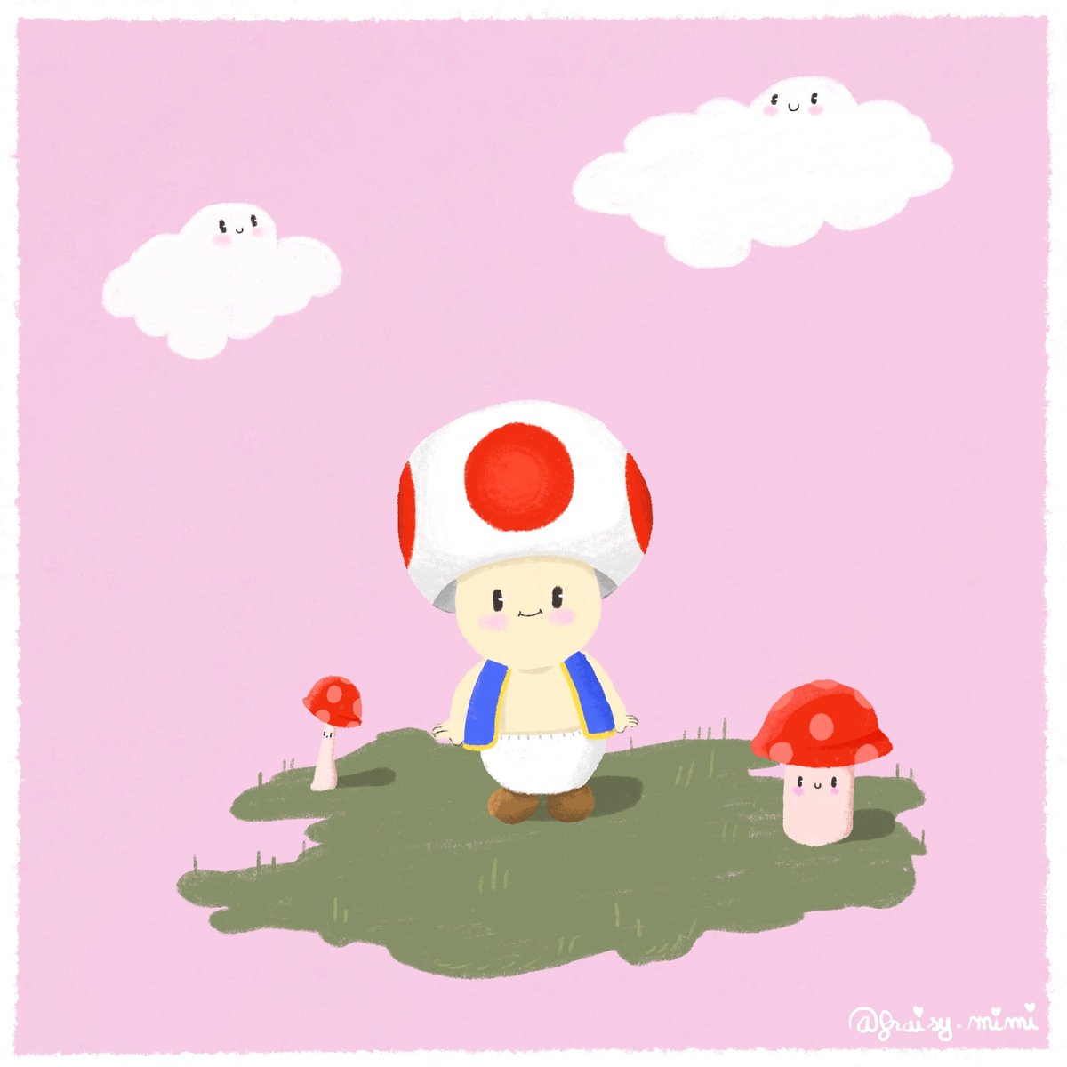 kiniou_art's tweet photo. ~Hey~💕 Just a little Toad 🍄
#procreate #procreateart #digitalart #digitalwork #digitaldraw #Nintendo #toadmario #cutetoad #mushroomdraw #mushrooms #toad #toadstool #cuteart #cutedraw #kawaiiart #artistsoninstagram #artist #illustration https://t.co/2WMVKd2hwb