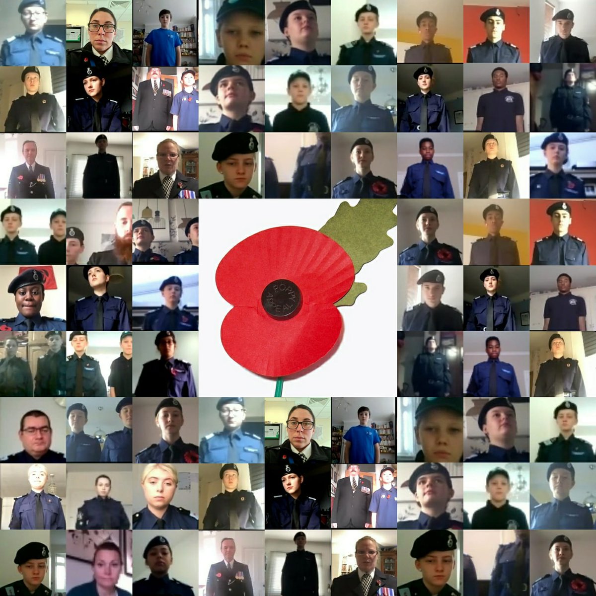 Our cadets from the South East came together for our virtual Service of Remembrance this morning. At attention, in full uniform, in their own homes for the 2-minute silence. #WeWillRememberThem <a href="/MPSCadets/">MPS Cadets</a> <a href="/YOULondon1/">YOU London</a> <a href="/MPSLewishamVPC/">MPSLewishamVPC</a> @OfficialRGVPC
