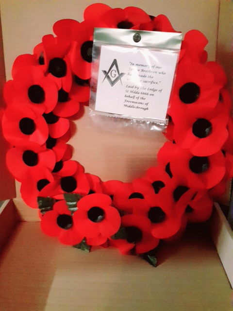 pgl_york's tweet photo. Sunday 8th Nov. Wreaths laid at the Cenotaph, #Middlesbrough and at St Cuthbert’s Church, #Ormesby
by The Lodge of St Hilda on behalf of the #Freemasons of Middlesbrough.
@YNERCommEngage @UGLE_GrandLodge @GrandChapter https://t.co/3XJVmt2eaV
