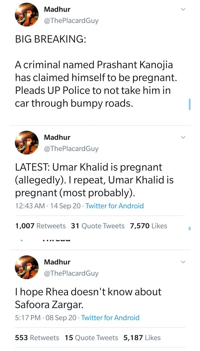 zoo_bear's tweet photo. When Journalist Prashant Kanojia, activist Safoora and Actor Rhea were arrested...

When Arnab is arrested... https://t.co/Tt1gtUUOla