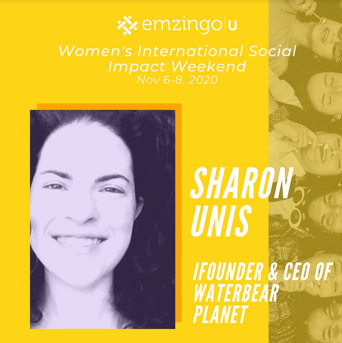 In five mins we kick off the Meditation and Nature Immersion session with Sharon Unis, Founder and CEO of <a href="/waterbearplanet/">WATERBEAR PLANET</a> #WISIW2020