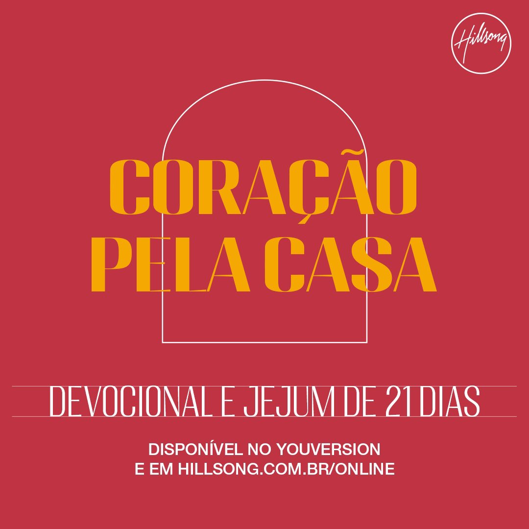 Começamos hoje nosso devocional “Coração pela Casa” e o jejum de 21 dias 🙌

Acreditamos que será um encorajamento e trará inspiração para sua vida. Você encontra o dev no app da Bíblia “YouVersion” ou na seção “Blogs” em hillsong.com.br/online

29 de novembro
#CoraçãoPelaCasa