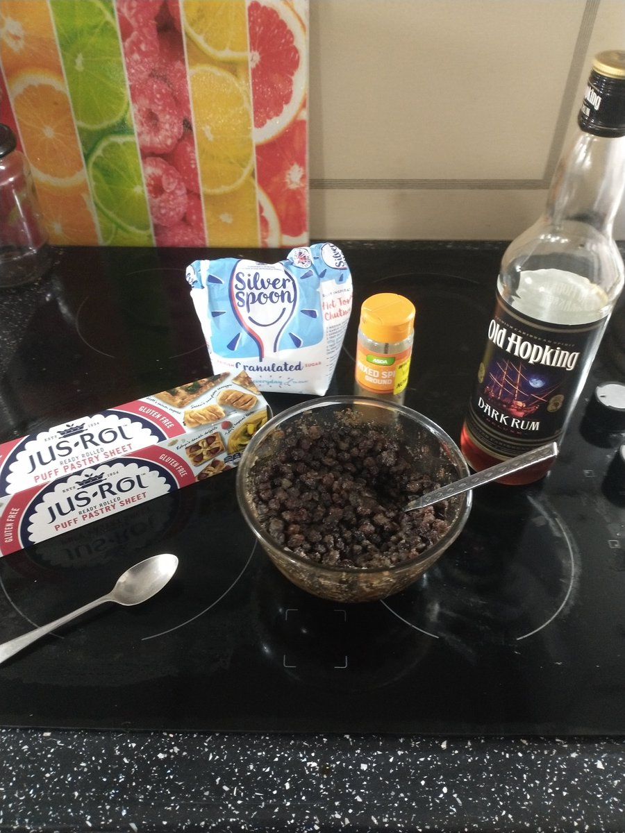 I am giving an online talk &amp; taste-along for #BlueBadge &amp; #GreenBadge guides about #EcclesCakes tomorrow so thought I'd better make some to taste along with.  They're #GlutenFree this year so I had to buy the pastry ready made as I haven't got that recipe organised yet