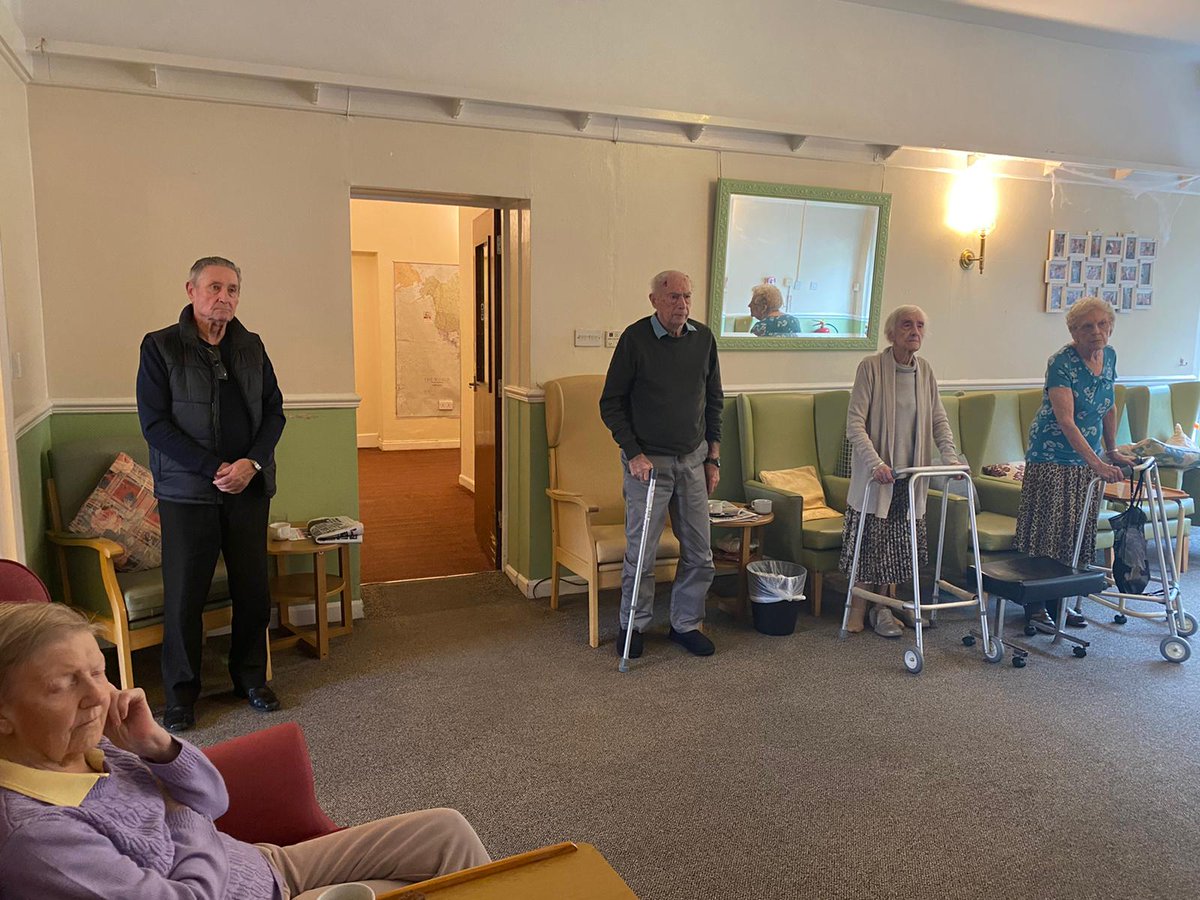 🥀remembrance day🥀
Residents at Chandos Lodge had took it upon theirselves to stand during the remembrance day service on the television. They had even said the Lords Prayer to follow.

Amen🥀🙏