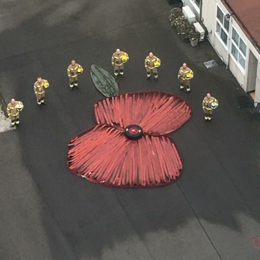 manairport's tweet photo. A beautiful #RemembranceDay tribute from the White Watch of Manchester Airport’s Fire and Rescue Service.
#RemembranceSunday #WeWillRememberThem https://t.co/EwqZ8ZeDiT