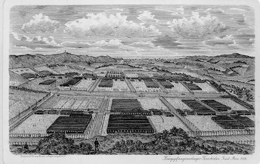 The government carried out a devastating policy of wholesale internment of males aged 17–55, which meant the destruction of the German family in Britain. Camps were set up across Britain with the largest, Knockaloe, holding over 23,000 men at its peak (including POWs). (7)