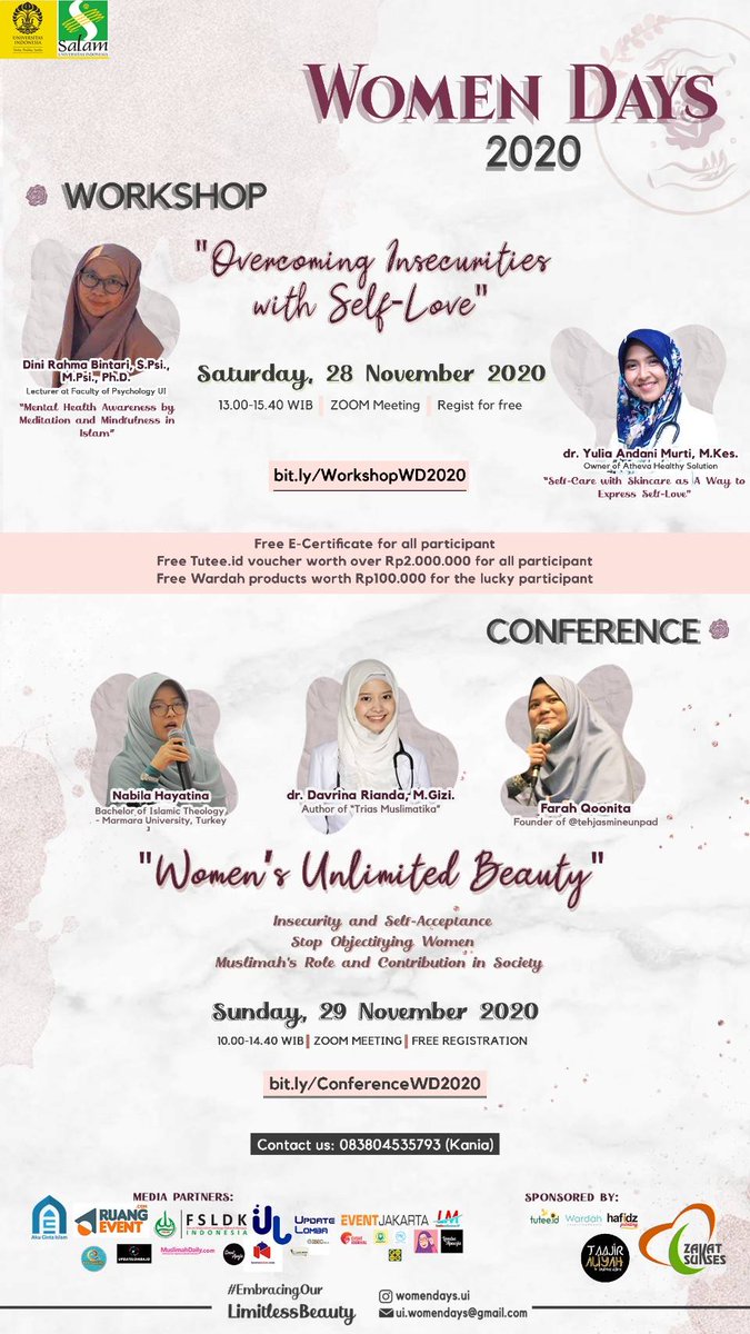 InfoCollegemed's tweet photo. Contact info
083804535793 (Kania)

#EmbracingOurLimitlessBeauty
#WomenDays2020 https://t.co/xI8zMjcdxi