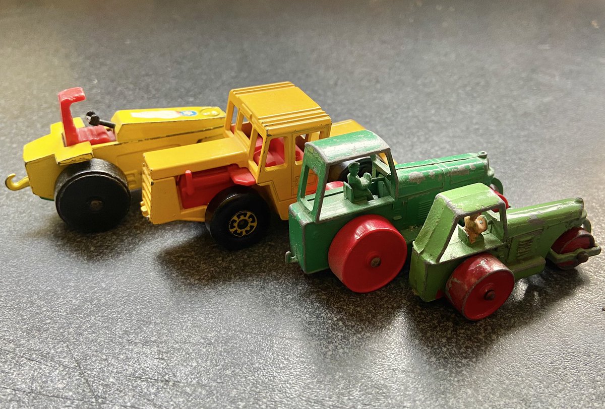 LittleJohn_RC's tweet photo. Matchbox Road Rollers. Not feeling the need for speed 😁 #Matchbox #Lesney #Superfast #Diecast #RoadRollers #NoNeedForSpeed @SharpbluePix @DiecastAddicts @diecastchile @Diecast_Club @Banjoman2011 @DiecastHut @WeLoveDiecast @PaulzSmith1 https://t.co/XO7UQIVYs2