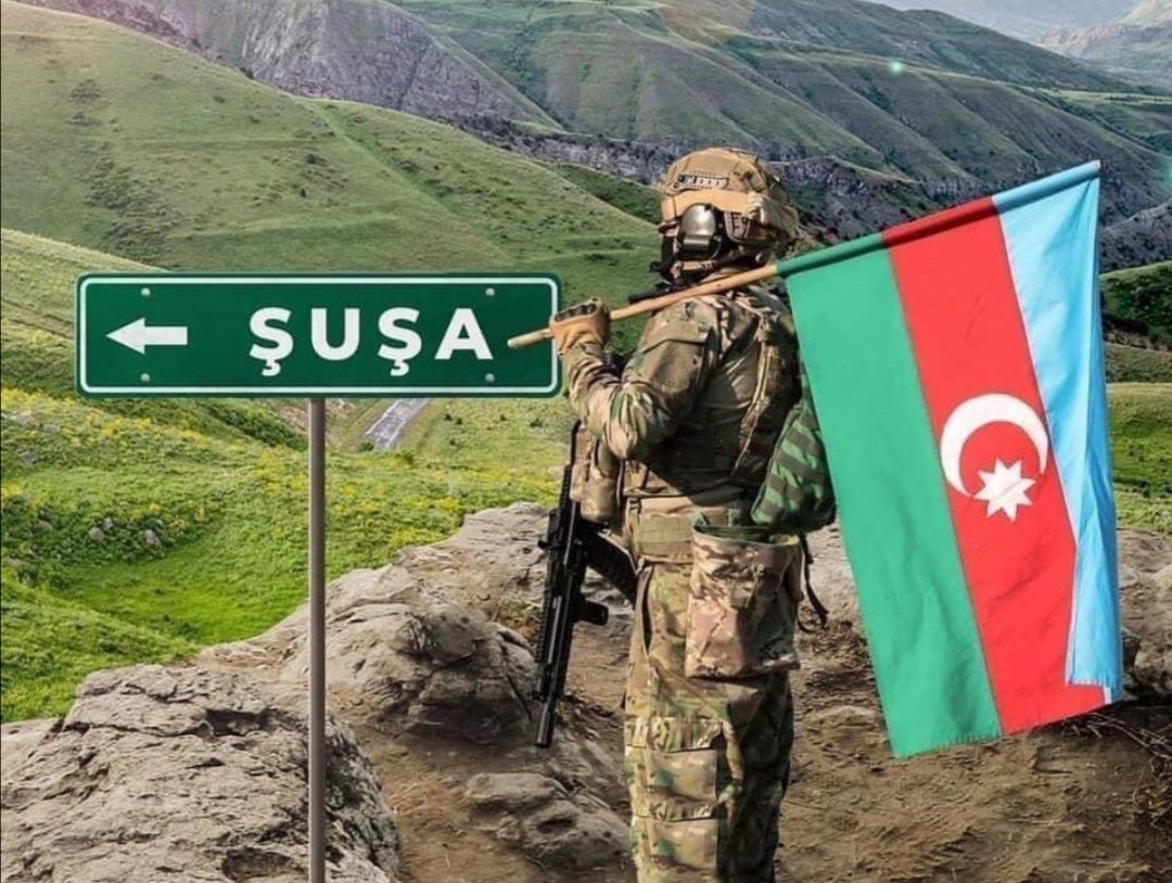 berkokty's tweet photo. Zaferimiz kutlu olsun. #Şuşa 🇦🇿🇹🇷 https://t.co/KgwLLW2tLn