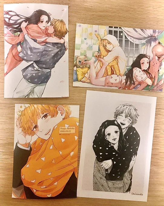 海乃ねこちゃん(@Uminonokoriga)のネットプリント印刷させていただきました!!✨どれも繊細で美しい…!!大事に飾らせてもらいます!!?✨ 