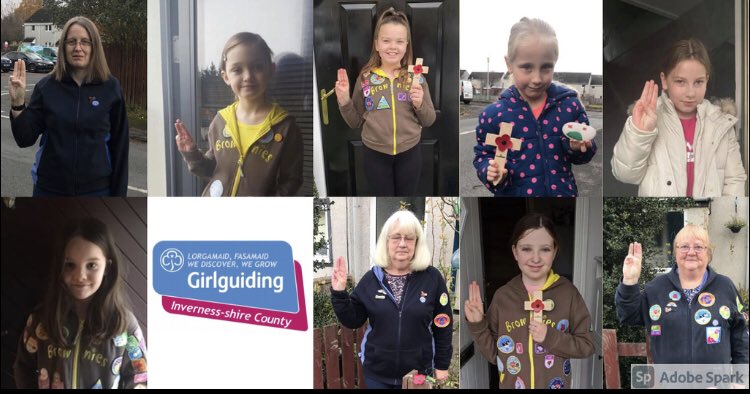 GirlguidingInv's tweet photo. Some more photos from around the County on Remembrance Day 2020 from our doorsteps and during our Virtual Camp.
#campsparkle #GirlguidingScotland #GirlguidingInv #WeWillRememberThem https://t.co/Ic9fe87uKd