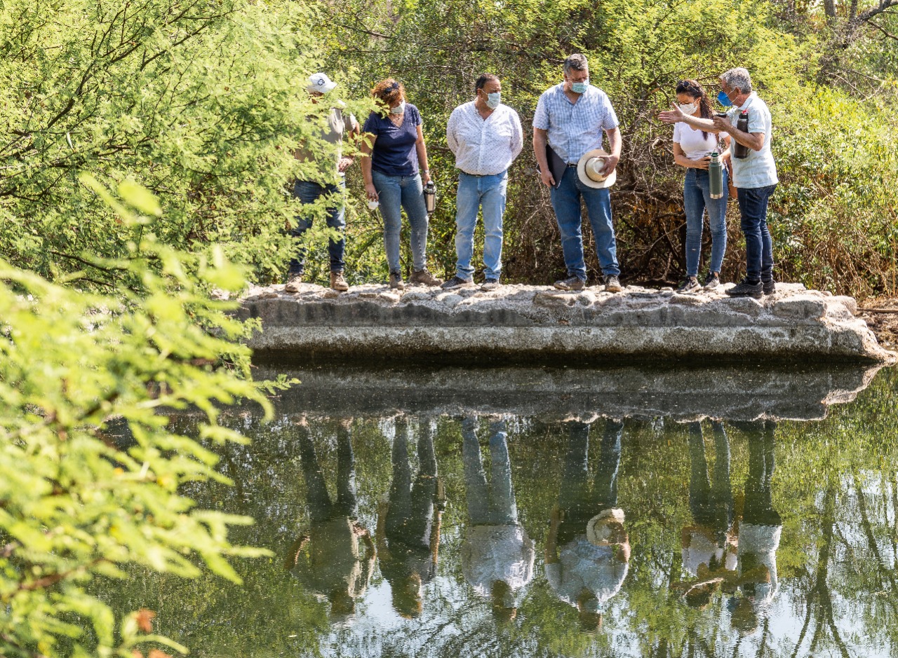 Quintela visitó la obra del Parque Arqueológico en la Quebrada del Saladillo