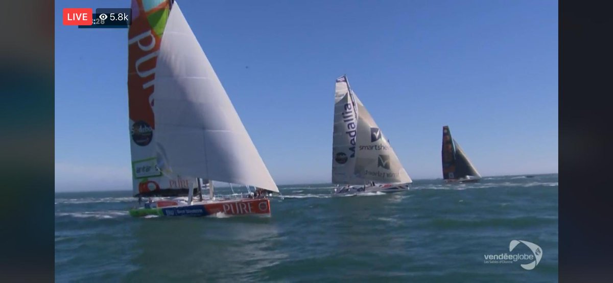 pipoceanracing's tweet photo. And we are off! 🥳🌎⛵

@Smartsheet 
@Medallia 
@VendeeGlobe 
#vg2020 https://t.co/sdjtNWN7TA