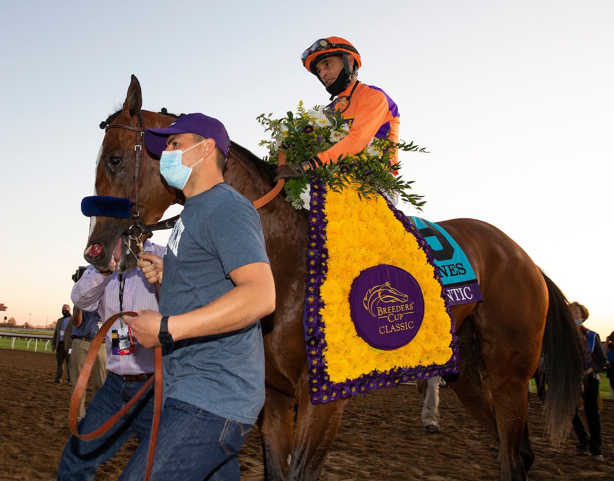 MyRacehorse's tweet photo. When you wake up and realize it’s not a dream it’s REAL. 😎🤩🏆🏇🏻

We WON the @BreedersCup Classic!!! 

#MyAuthenticBC 

📸 @EclipseSports https://t.co/CFrFSsXrLa