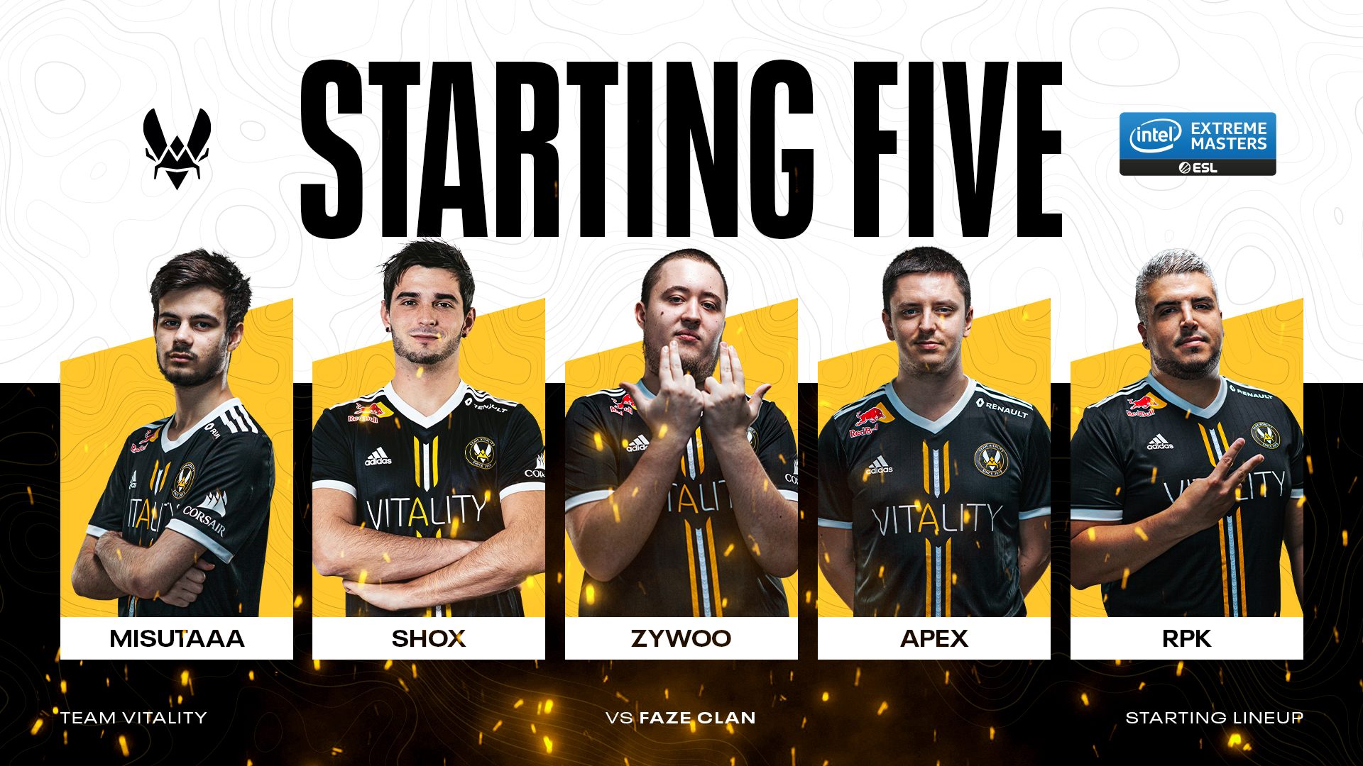 Team Vitality 🐝 on X: Here's the starting five: ⚽️ #IEM RpK