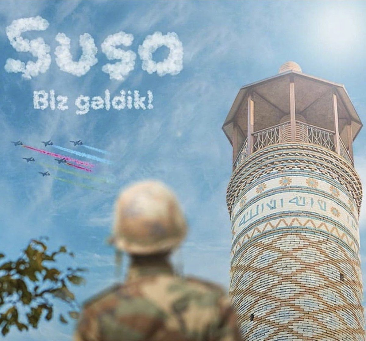 Haydi kalk, bülbül konsun dalına 
Seni esir aldı sananlar çatlasın. 
Neyin varsa, sal toprağın üstüne 
Külekler Bakü'de yüreklere aparsın.

Ve 
Şuşa özgür,
Har-ı Bülbül azad.
#SUSA 
#SusaAzerbaycandır