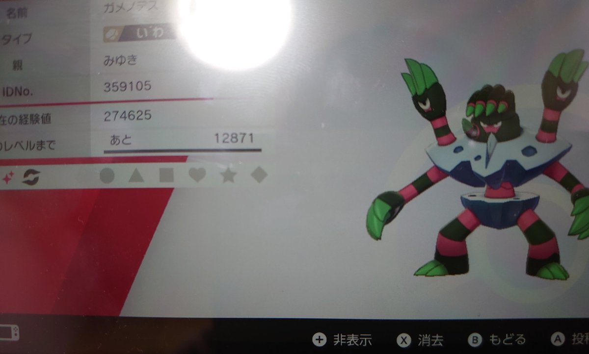 みゆき ダイマックスアドベンチャー兄貴とやってて お互いにミュウツーの色違い出たんだけど 1人だけ色違い とかじゃないんだね びっくり そしてガメノデスとミュウツーの色違い2枚抜きして驚愕した どっちも連れて帰りたかったけど無理なので