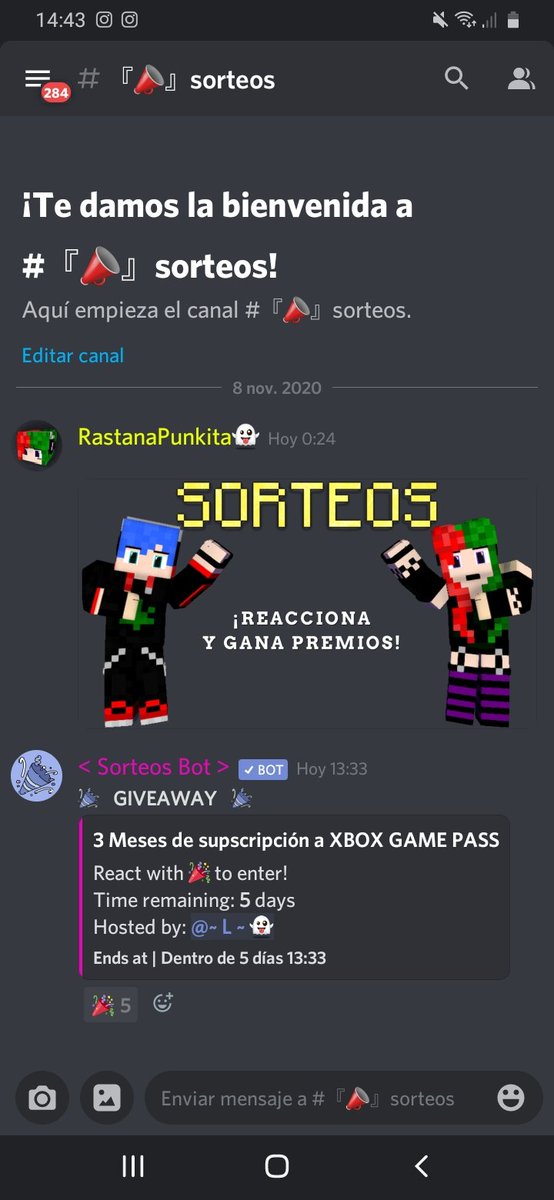 prcraftnetwork's tweet photo. Primer sorteo de la comunidad !!entra y participa! https://t.co/qBERjpDX18
#sorteosdiscord #sorteoxboxgamepass #minecraft #xbox #pc #discordsorteos https://t.co/uYn0LyXXms