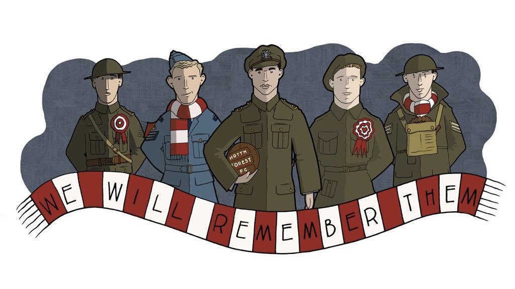 Last year to mark  #ArmisticeDay   we highlighted the stories of Forest players who had served during both world wars. This year we pay tribute to two Forest supporters who went to fight but still maintained their support from overseas at times of crisis for  #NFFC (Short thread...)