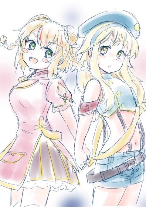 #グリモア ヒメヒナとのコラボなラフイブノエちゃんです(^^ 