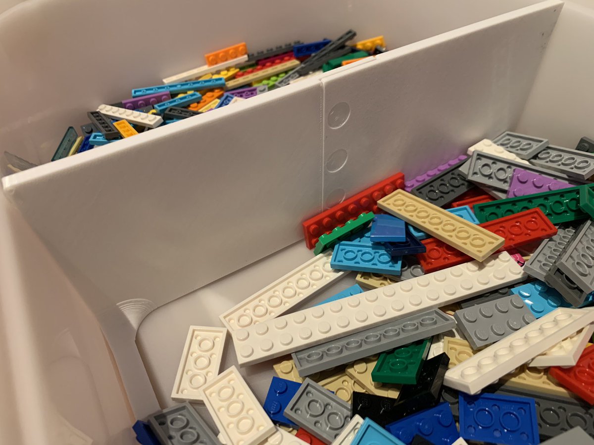 KutilDomaci's tweet photo. #Dnes3Dtisknu dělítko do krabic IKEA TROFAST. Materiál @prusament PETG Signal White.
https://t.co/LvWEYejrDK
#IKEA #TROFAST #LEGO
@thingiverse https://t.co/8FMptjOrSq